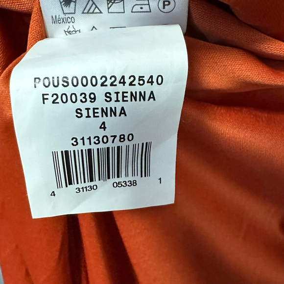 Celebrate DB Studio Burnt Orange Size 4 Women’s Wedding Formal Wrap Dress - Picture 15 of 16